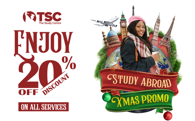 Study Abroad ENJOY 20% OFF