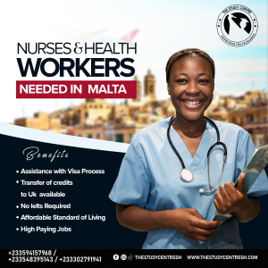 HEALTH WORKERS NEEDED IN MALTA